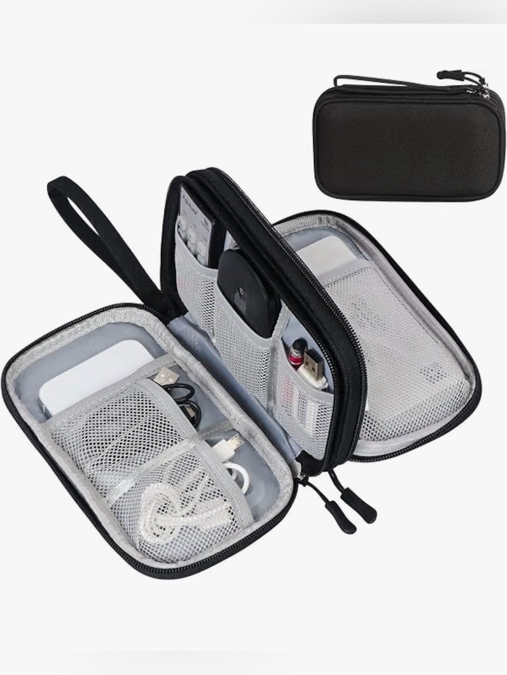 Tech Accessories Organizer and Travel Case - Black NWT